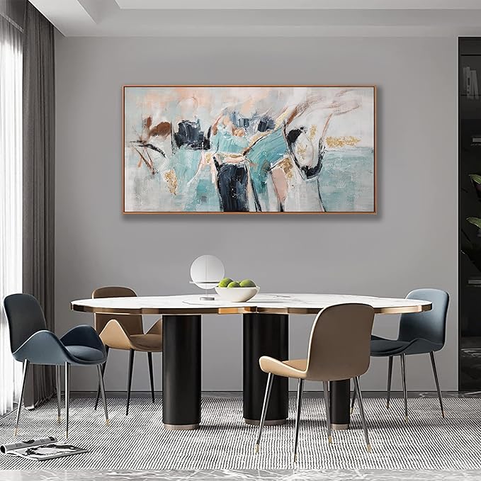 Wall Art Modern Minimalism Canvas Artwork Modern Paintings Colorful Fantasy Graffiti Framed Abstract Wall Art Decor Large Size For Living Room Kitchen Bedroom Office 29 * 58 Inch