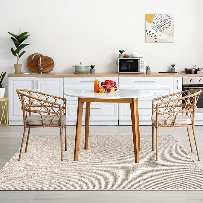 LUXE WEAVERS Stella Collection 246 Beige 6x9 Modern Abstract Area Rug