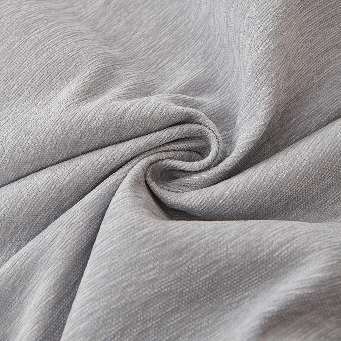 DREAMINGO Sofa Covers Washable Thick Chenille Couch Cover for 3 Cushion Couch Sofa Multi-Use Couch Cover Blanket Modern Pet Furniture Protector Sectional Couch Slipcover 91"x150", Light Grey