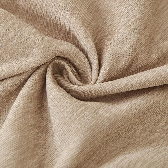 DREAMINGO Sofa Covers Washable Thick Chenille Couch Cover for 3 Cushion Couch Sofa Multi-Use Couch Cover Blanket Modern Pet Furniture Protector Sectional Couch Slipcover 91"x150", Khaki