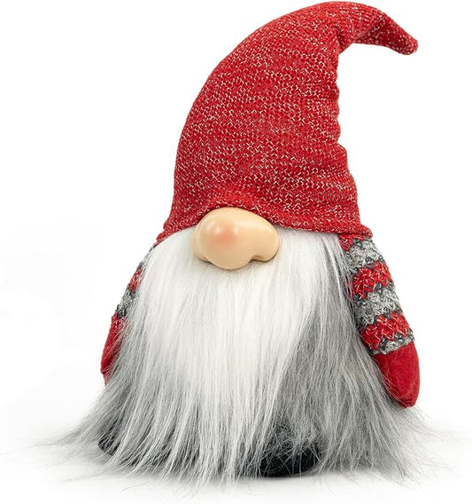 Gnome Christmas Decorations, Gnome Plush Ornaments Swedish Santa Tomte Elf Stuffed Dwarf, Indoor Christmas Decorations for Home Shelf Mantel Window Table Kitchen Bedroom Holiday Party Winter