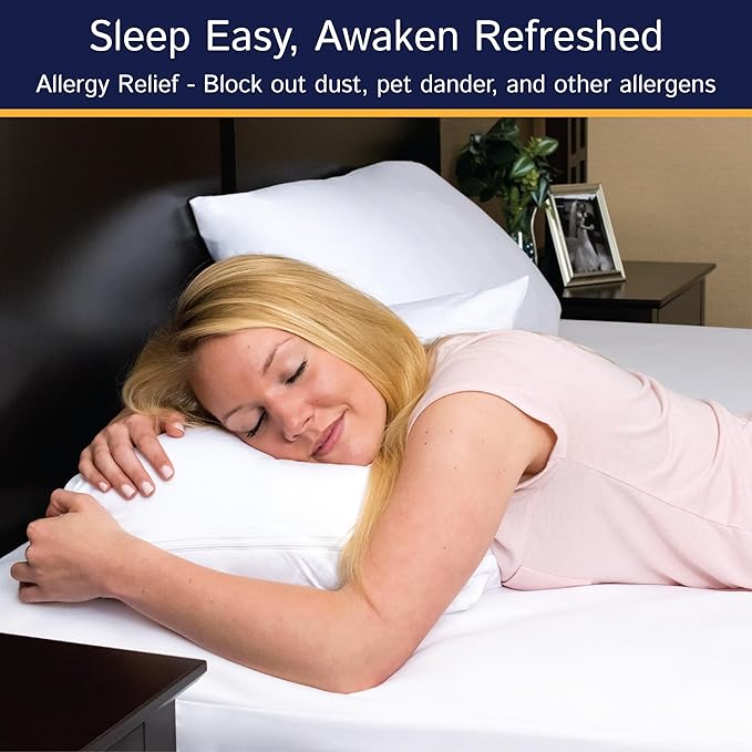Zippered Waterproof Mattress Encasements - Hypoallergenic Mattress Protector Cover with Soft Cotton Terry Fabric Top - California King Size 72' x 84"