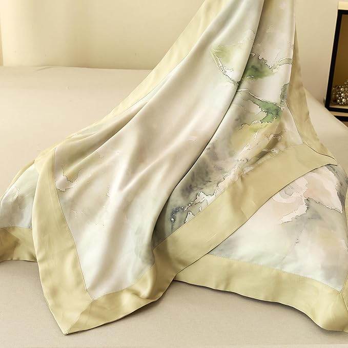 ECOCOTT Bedding 3-Piece Duvet Cover Set Queen Size, Silky Soft 100% Lyocell, Hypoallergenic & Eco-Friendly, Whispering Blooms Floral Pattern, Cooling & Breathable for Hot Sleepers