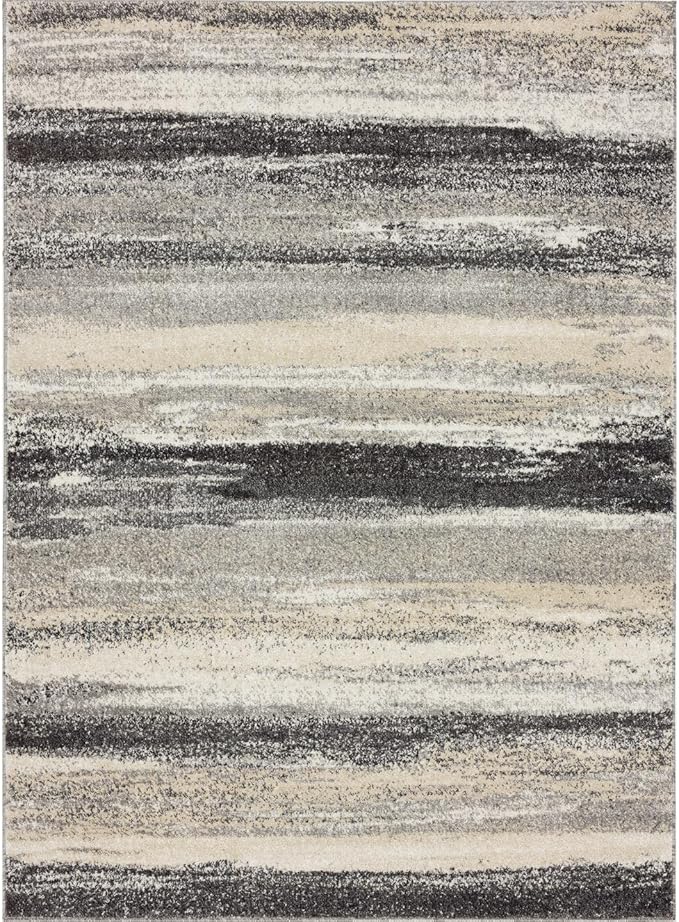 LUXE WEAVERS Tower Hill Abstract Gray 9x12 Area Rug