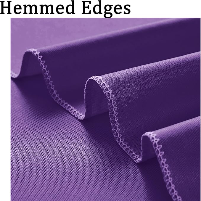 10ft x 10ft Wrinkle Free Purple Backdrop Curtain for Parties, Polyester Backdrop Drapes Panels 2 Panels 5x10ft for Photography Background Wedding Birthday Baby Shower Mermaid Party