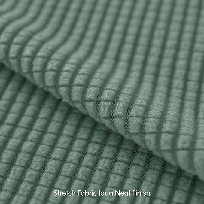 SUBRTEX 3 Pieces Stretch Sofa Slipcover Sets Couch Cover Sets Backrest Cushion Covers Furniture Protector Collection Set for Oversize Sofa Loveseat Chair Slip Covers(Small, Olive Drab)