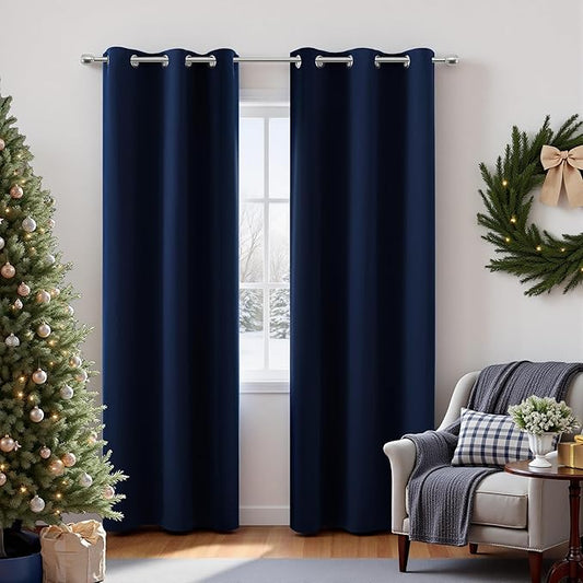 KOUFALL Boys Kids Small Curtains for 36 Inch Wide Window,Narrow and Long Thermal Insulated Light Blocking Heat Block Curtains for Living Room Bedroom,38 x 84 Inch Length 2 Panels