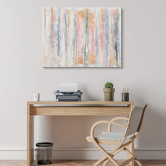 Empire Art Direct Abstract Wall Art Textured Hand Painted Canvas by Martin Edwards, Unframed, 40" x 30", Golden Roads