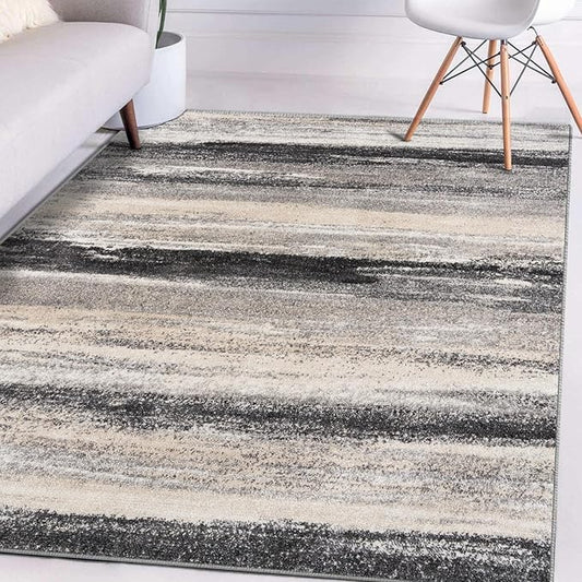 LUXE WEAVERS Tower Hill Abstract Gray 5x7 Area Rug