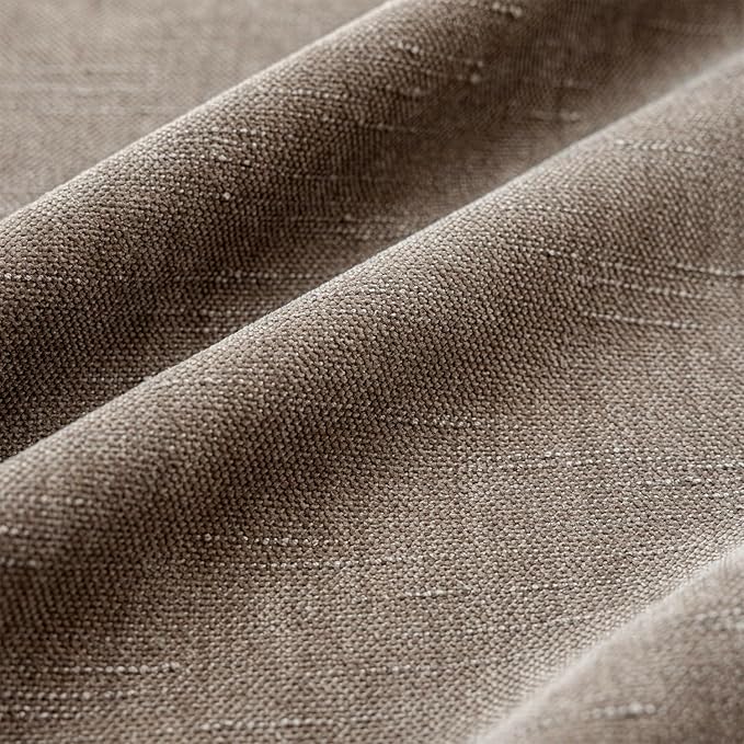 Foindtower Pack of 2 Soft Textured Chenille Throw Decorative Pillow Covers Lumbar Accent Solid Cushion Cover Cozy Farmhouse Pillow Case with Zipper for Couch Sofa Bed Living Room 12x24 Inch, Taupe