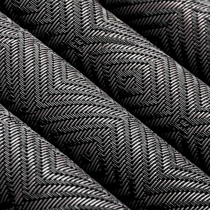 AHHFSMEI Placemats for Dining Table Set of 6 Woven Vinyl Plastic Place Mats Non-Slip Heat Insulation Stain Resistant Table Mats Washable Easy Clean Placemats (Black Grey Checker)