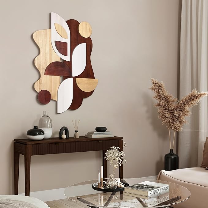 Empire Art Direct "Sands Serenade I Handmade Dimensional Solid Paulownia Wood Abstracts Wall Art, Ready to Hang, Living Room, Bedroom & Office, 40" x 30"x 1.42"