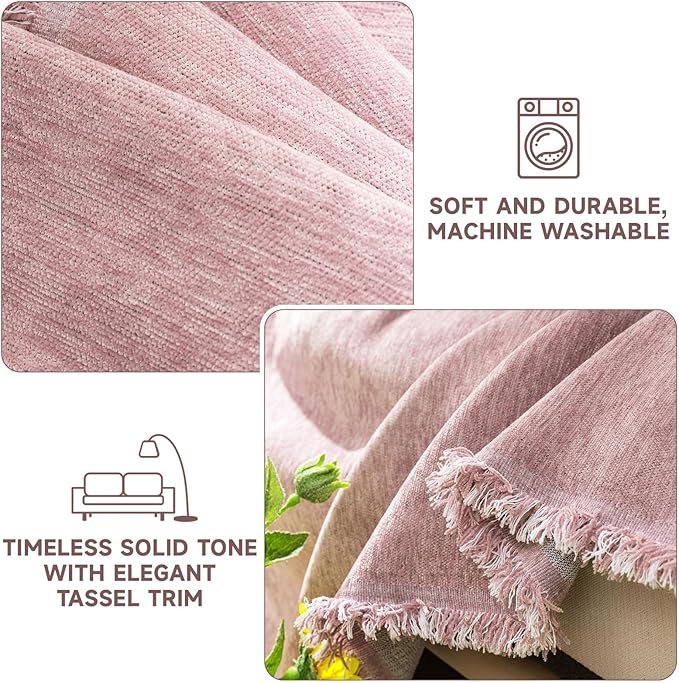 VClife Couch Cover for Pet, Sofa Cover for Dog Washable Couch Cover for 3 Cushion Sofa (71"X134"), Modern Purple Living Room Furniture Protector with Tassel, Wrinkle Resistant, Easy Care