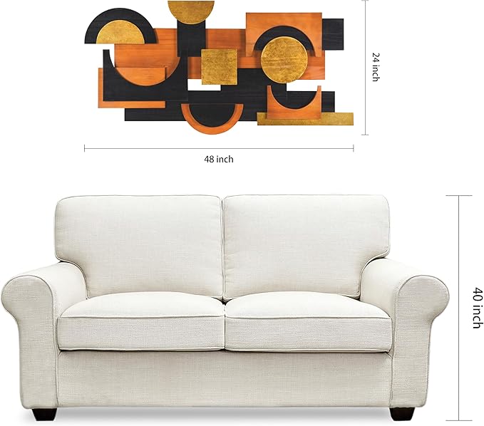 Empire Art Direct Amber Embraces I & II Hand Made & Hand Finished Dimensional Solid Wood Abstracts