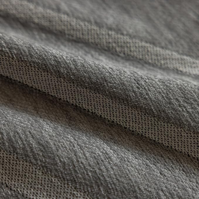 VClife Boho Farmhouse Couch Cover 71''x118'', 1 pc Washable Sofa Covers for 2 Cushion Couch Sofa Kids Soft Chenille Gray White Herringbone Home Decor Couch Covers for Bed Sofa Living Room Slipcover