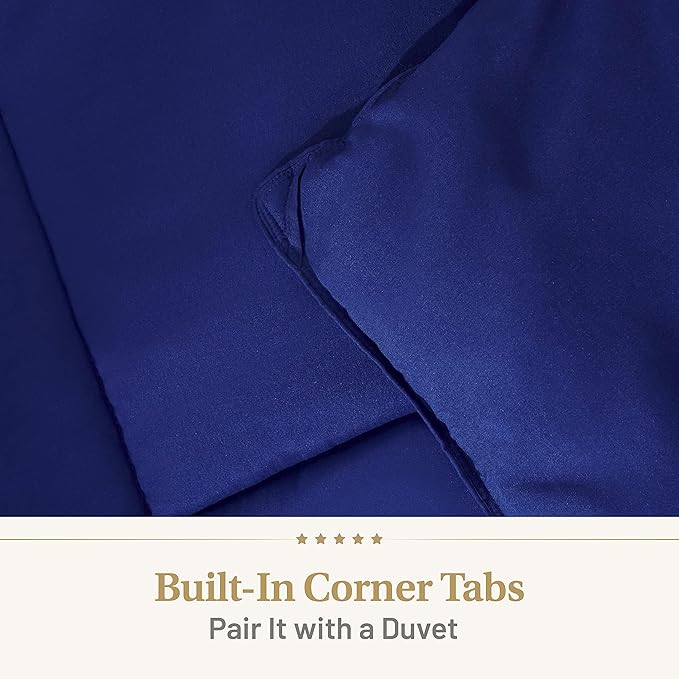 Lavish Comforts® Navy Blue California King Comforter – Oversized King Fluffy Down Alternative Duvet, Dark Blue Hotel Comforter, Hypoallergenic, Machine Washable - 104"x96"