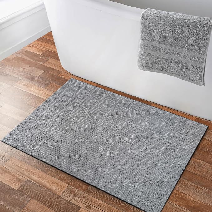 Modern Gray Non Slip Door Mat 2x3 Non Skid Soft Rubber Back Door Mat for Entryway Kitchen Rug for Bathroom Mat Easy Cleaning Stain Resistant Non Shedding Carpet 2 x 3