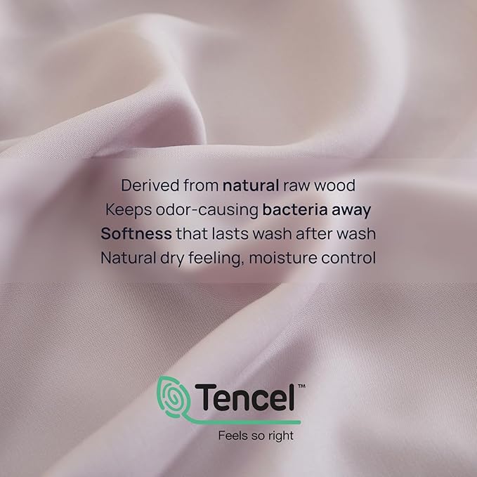 King Size 106" x 90" Duvet Cover – Reversible Luxury Bedding in 100% Tencel Lyocell, Softer Than Silk – DeepSleep Tech Premium Duvet Cover King Quality – After Dark Luxe Design