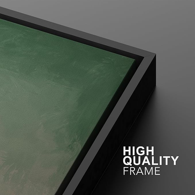 SIGNWIN Framed Canvas Print Wall Art Set Green and Pink Ombre Abstract Contemporary Gradient Modern Art Minimal Boho Relax/Calm for Living Room, Bedroom, Office - 24"x36"x2 Black
