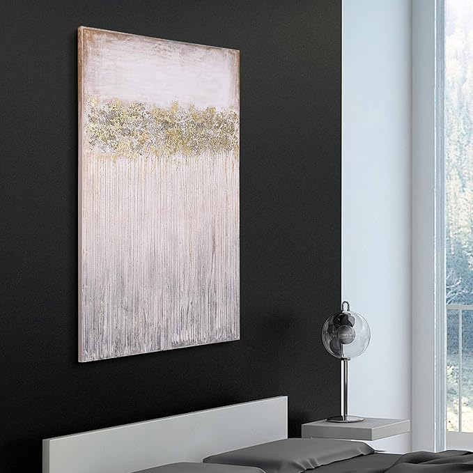 Empire Art Direct Abstract Wall Art Textured Hand Painted Canvas by Martin Edwards, Unframed, 60" x 40", Dust