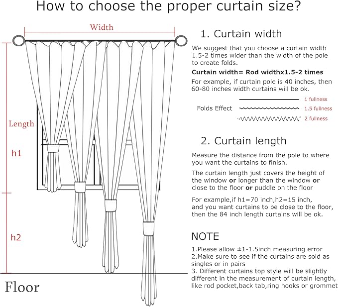 Vision Home Sand Pinch Pleated Full Blackout Curtains Linen Blended Room Darkening Window Curtains 102 inch for Living Room Bedroom Thermal Insulated Pinch Pleat Drapes with Hooks 60" Wx102 Lx1