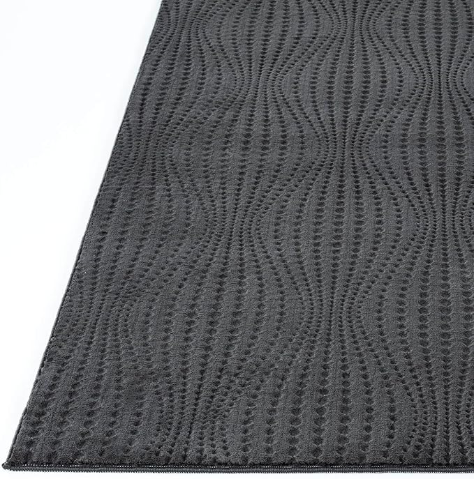 Modern Dark Gray Non Slip Runner Rug 2x7 Non Skid Soft Rubber Back Hallway Rugs Kitchen Bedroom and Laundry Room Runners Easy Cleaning Stain Resistant Non Shedding Carpet 2 x 7