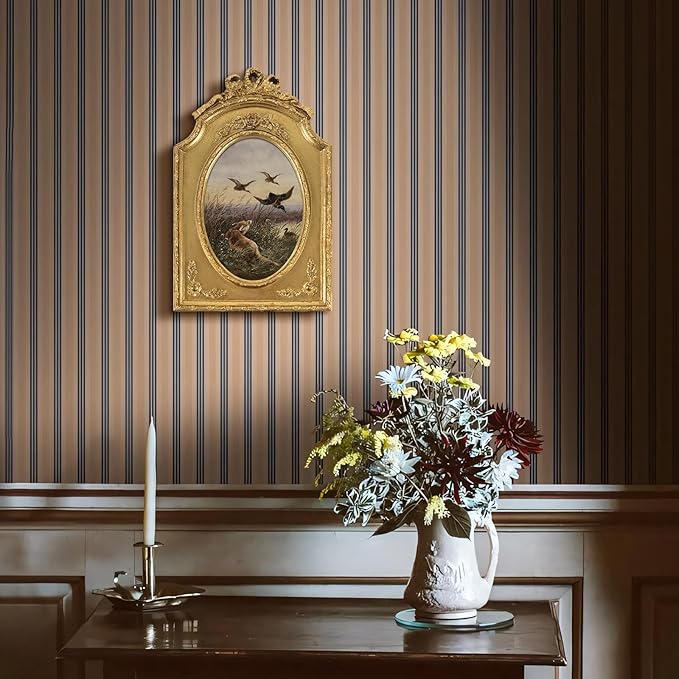 FOLKOR Framed Wall Art for Kitchen Dining Room Bedroom, Animal Wildlife Paintings Canvas Prints with Gold Picture Frame for Classrooms Nature Art Lovers, 4x6
