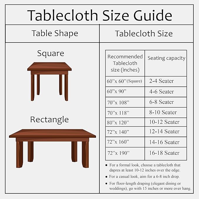 CPC Fern Regal Tablecloth 100% Cotton 60x90 Inch Indian Block Print Rectangle Table Cover, Table Cloth for Gifting in Weddings, Halloween, Fall, Christmas, Thanksgiving