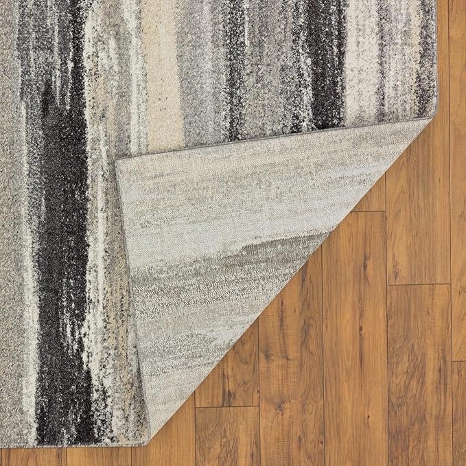 LUXE WEAVERS Tower Hill Abstract Gray 6x9 Area Rug