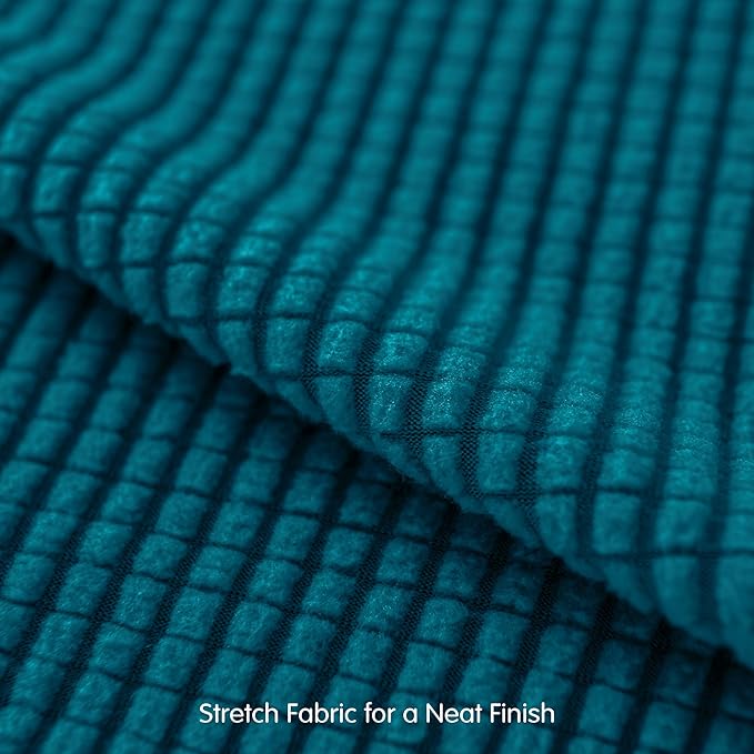 SUBRTEX 7 Pieces Stretch Sofa Slipcover Sets Couch Cover Sets Backrest Cushion Covers Furniture Protector Collection Set for Oversize Sofa Loveseat Chair Slip Covers(Large, Teal)