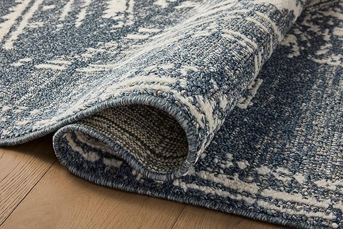 Loloi Magnolia Home by Joanna Gaines Gigi Collection GIG-03 Denim/Ivory 2'-7" x 10'-0" Runner Rug