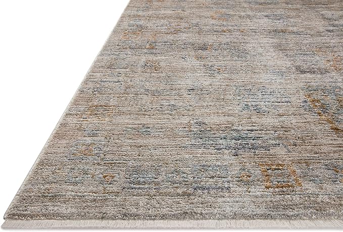 Loloi Jean Stoffer Katherine Collection KES-04 Pebble/Ocean 9'-6'' x 13'-1'', .25" Pile Height, Area Rug
