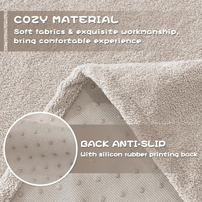 MYSKY HOME Couch Covers for Sectional Sofa Love Seat Couch Covers Couch Cover for Dogs Washable Couch Cover Blanket, Non Slip Sofa Slipcovers, Super Soft Sofa Towel for Kid, Pet, 71" x 118", Oat