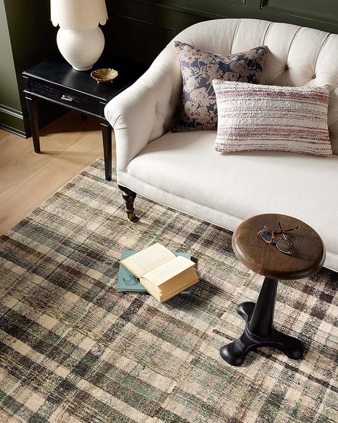 Loloi Chris Loves Julia Humphrey Collection HUM-03 Forest/Multi 3'-6'' x 5'-6'', .38" Pile Height, Accent Rug feat. CloudPile