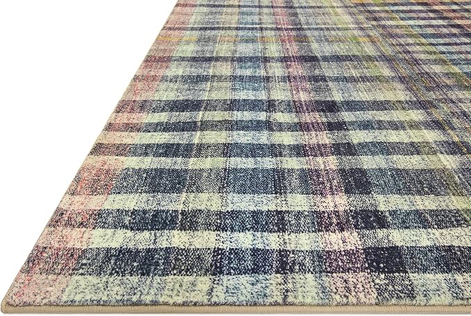 Loloi Chris Loves Julia Humphrey Collection HUM-04 Plum/Multi 2'-3'' x 11'-6'', .38" Pile Height, Runner Rug feat. CloudPile