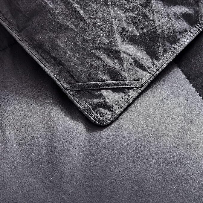 Luxurious Palatial King/Super King Goose Down Comforter, 120 X 90 inches, Unique Gray Solid, 600 Thread Count, 100% Egyptian Cotton Cover, 85 Oz Fill Weight, 750 Fill Power