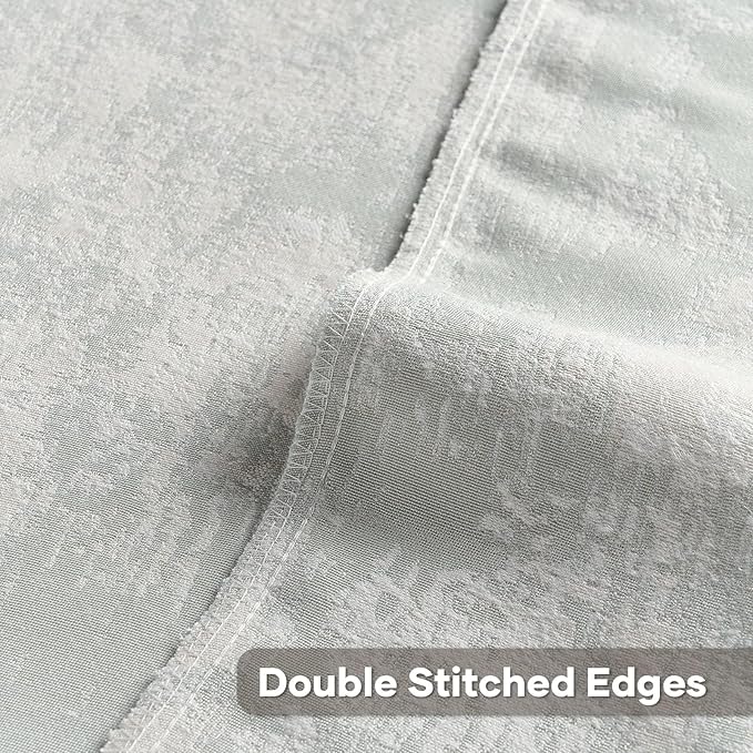 FUTEI Light Blue White Decorative Throw Pillow Covers 20x20 Inch Set of 2,Soft Faux Cashmere Jacquard - Textured & Cozy Cushion Case,Modern Home Decor for Couch Bed Living Room