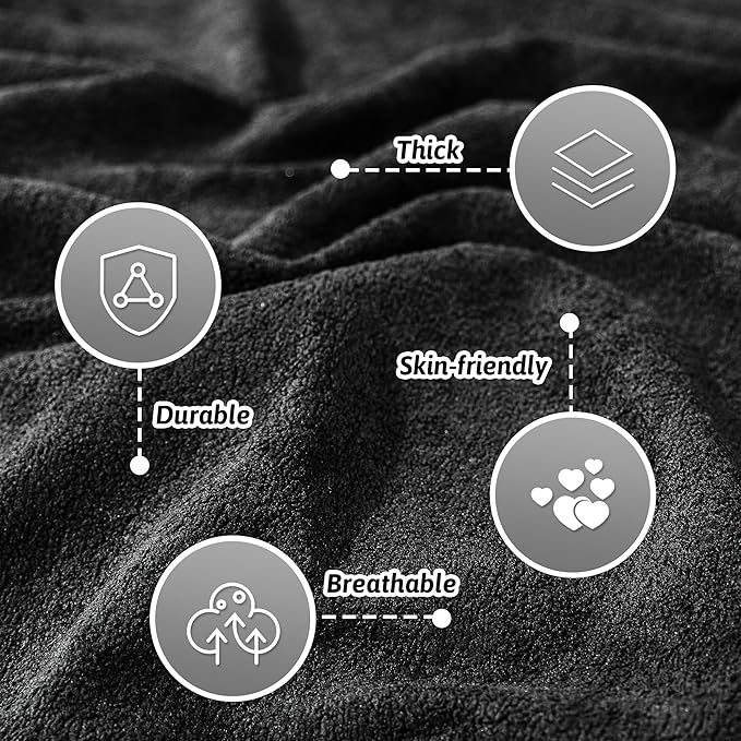 MEETSKY Couch Cover for 3 Cushion Cat Scratch Proof Couch Protector Washable Sofa Covers Sectional Black Couch Covers for Dogs Soft L Shape Sofa Slipcover for Pets Kids, 91" x 134"