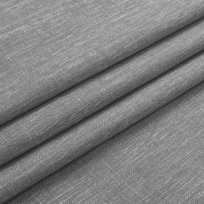 Vision Home Charcoal Grey Pinch Pleated Full Blackout Curtains Room Darkening Window Curtains 90 inch for Living Room Bedroom Thermal Insulated Pinch Pleat Drapes with Hooks Back Tab 2 Panel 40"Wx90"L