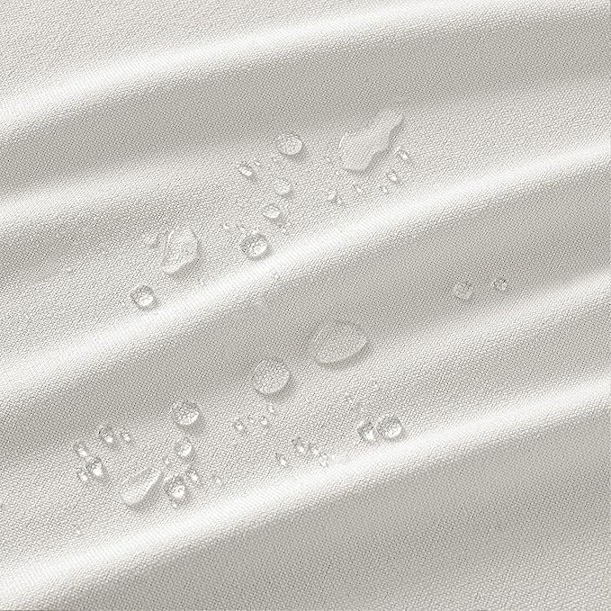 MIULEE White Linen Polyester Tablecloth 60x84 Inch Rectangle Table Cloth Waterproof,Stain Resistant & Wrinkle Resistant for Dining Party Wedding