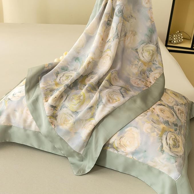 ECOCOTT Bedding 3-Piece Duvet Cover King Size, Silky Soft 100% Lyocell, Hypoallergenic & Eco-Friendly Whispering Roses Bedding, Cooling & Breathable for Hot Sleepers, Dreamy Floral Pattern