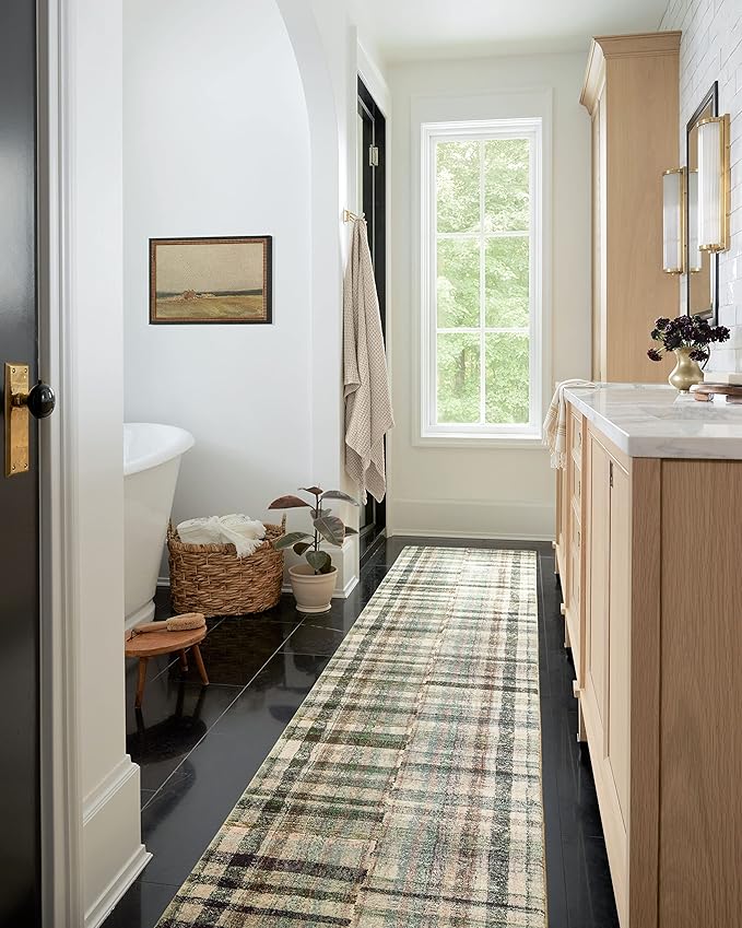 Loloi Chris Loves Julia Humphrey Collection HUM-03 Forest/Multi 5'-0'' x 7'-0'' .38" Pile Height, Area Rug feat. CloudPile