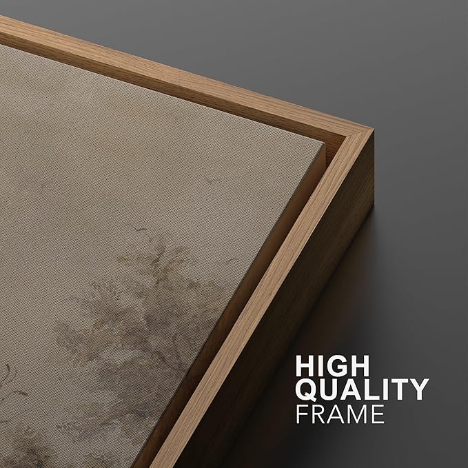 SIGNWIN Framed Canvas Print Wall Art Set Vintage Tree Sketch Classic Sepia-Toned Forest Illustrations Modern Art Scenic Colorful for Living Room, Bedroom, Office - 24"x36"x2 Natural