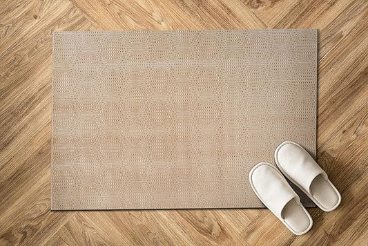 Modern Beige Non Slip Door Mat 2x3 Non Skid Soft Rubber Back Door Mat for Entryway Kitchen Rug for Bathroom Mat Easy Cleaning Stain Resistant Non Shedding Carpet 2 x 3