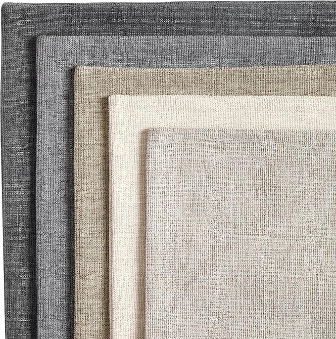 Jepeak 26x26 Inch Decorative Chenille Throw Pillow Covers, Pack of 2 Cozy Concise Euro Shams Cover Soft Farmhouse Modern Cushion Cases for Sofa Couch Bed Home Decor, Dimgrey