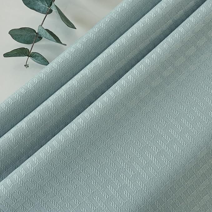 maxmill Cloth Napkins Weaved Texture Pattern Soft Comfortable and Luxury Serviette for Restaurant Family Dinners Weddings Parties and Banquets Set of 4 Pieces, 20 x 20 Inch Dusty Blue