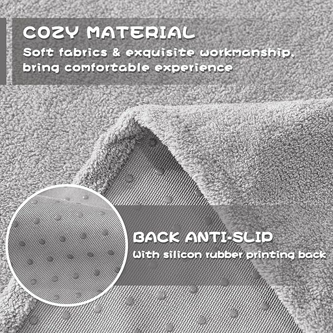 MYSKY HOME Armchair Couch Cover for Sofa, Couch Covers for Dogs Washable Blanket Modern Sofa Slipcovers, Super Soft Sofa Cover for Reclining Couch, 71" x 91", Light Grey