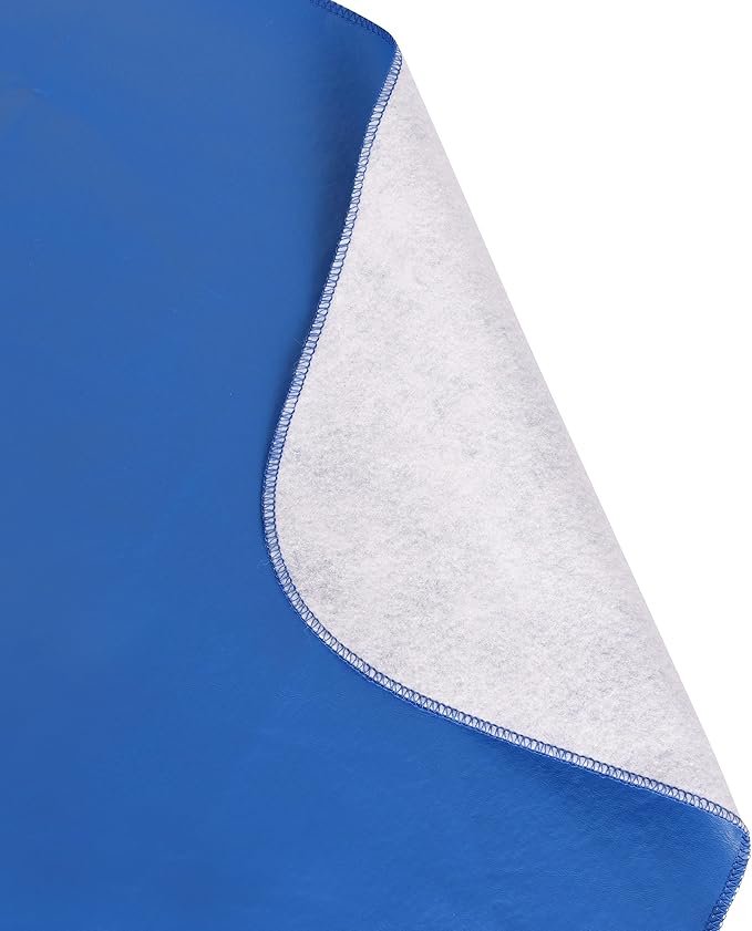 Yourtablecloth Heavy Duty Vinyl Round Fitted Tablecloth (Table Cover) with Flannel Backing Vibrant Colors Elasticized Tablecloth Great for Indoor and Outdoor Dining and Playing Cards 42” White