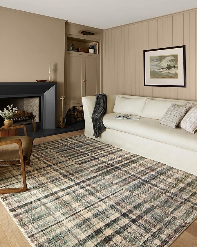 Loloi Chris Loves Julia Humphrey Collection HUM-03 Forest/Multi 2'-3'' x 9'-6'', .38" Pile Height, Runner Rug feat. CloudPile