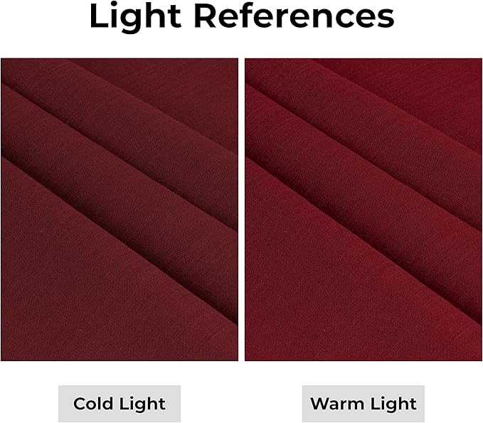 D'Moksha Homes Linen Table Runner 36 Inches - 100% Pure Linen Dark Red Small Table Runner 14 x 36 Inch for Dresser, Coffee Tables, Winter, Christmas, Holiday-Machine Washable